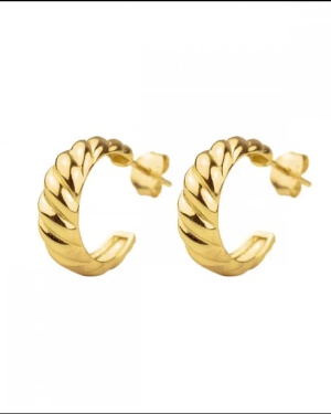 Croissant Hoops - Gold