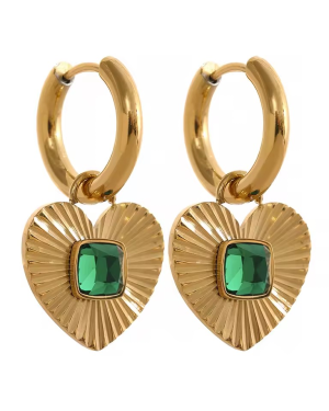 Eva Heart Huggies - Green